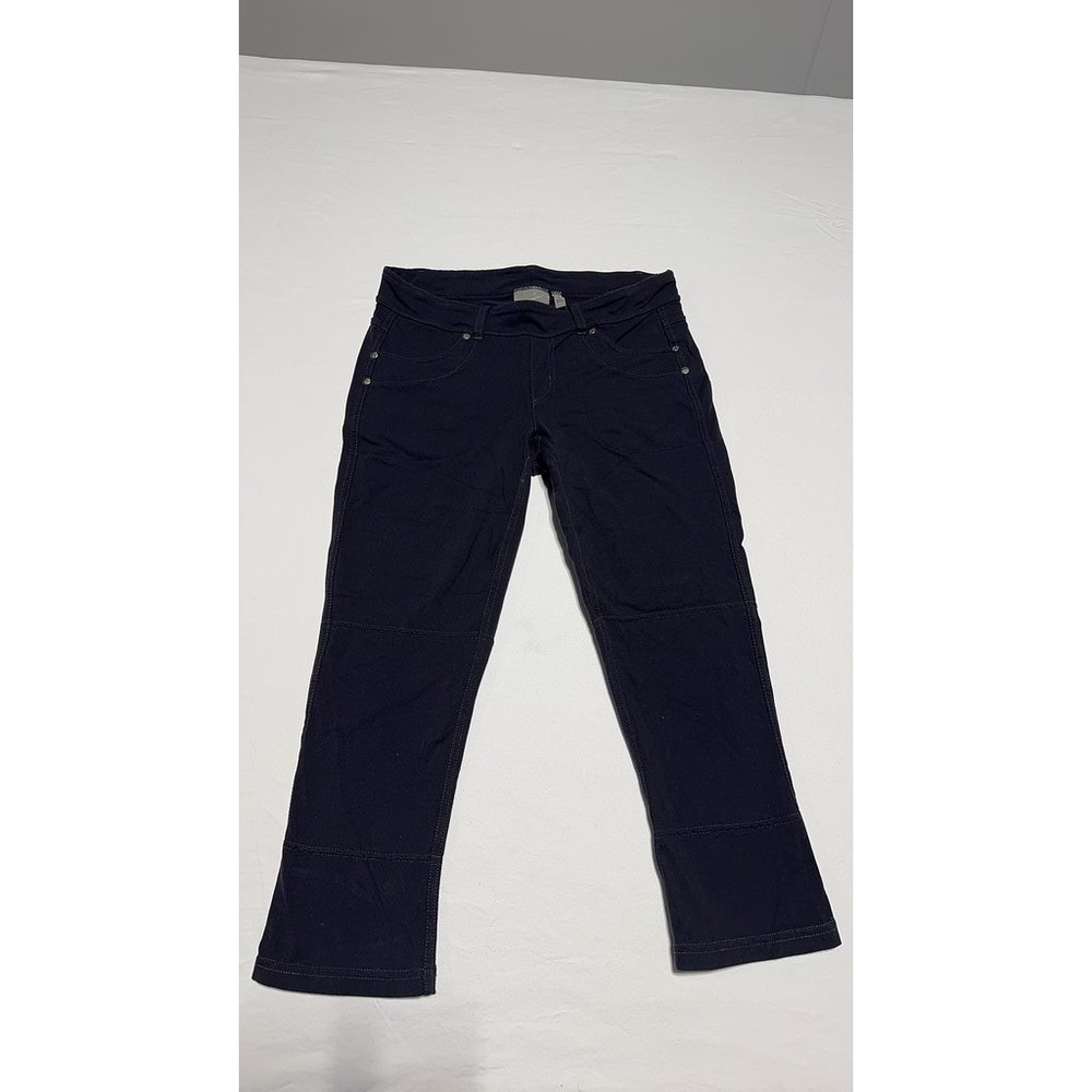 Athleta Womens Black Stretch Casual Active Pants Size S Medium Cotton Blend